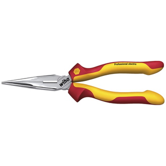 Wiha Flachrundzange Professional electric mit Schneide gerade Form 160 mm, 6 1/2", Art.Nr. 27422