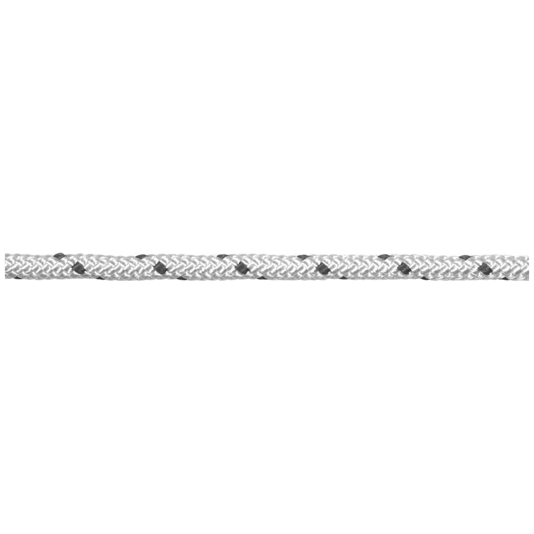 PÖSAMO Seil-geflochten 6 mm weiß-schwarz