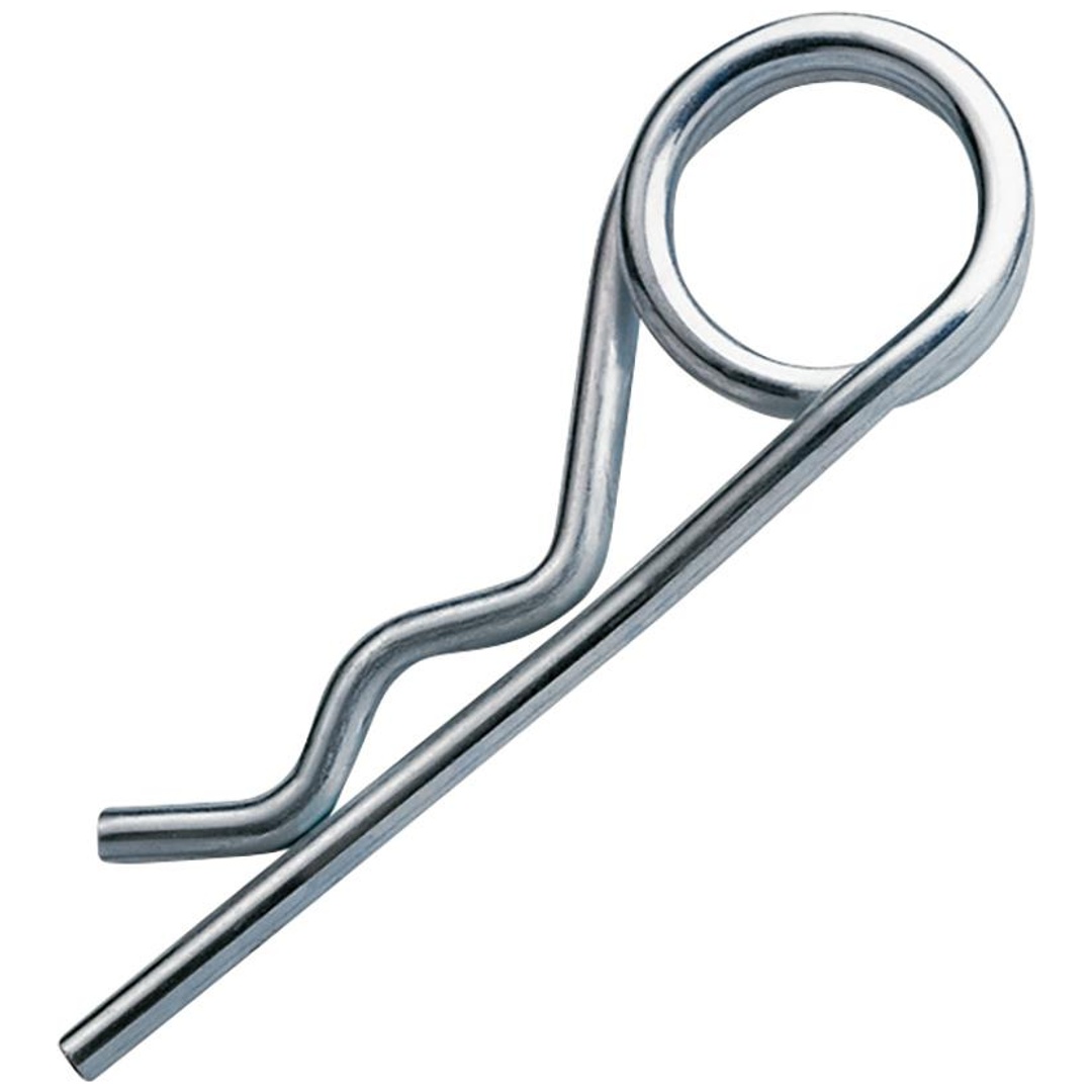 DIN 11024 Federstecker doppelt Bohrungsdurchmesser 3,2x48, Drahtdurchmesser  Stahl verzinkt