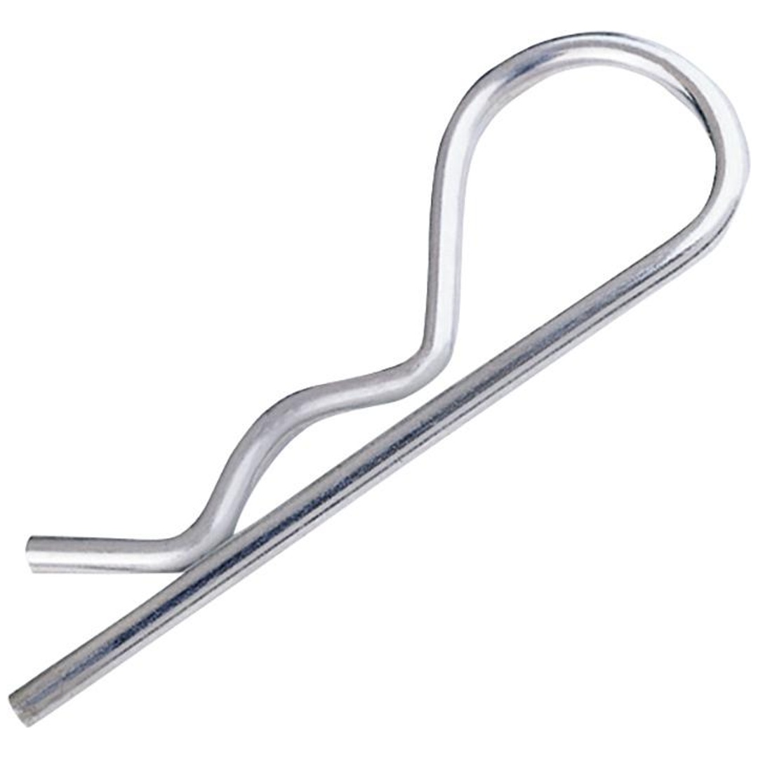 Ähnlich DIN 11024 Federstecker, einfach Bohrungsdurchmesser , Drahtdurchmesser , Stahl verzinkt