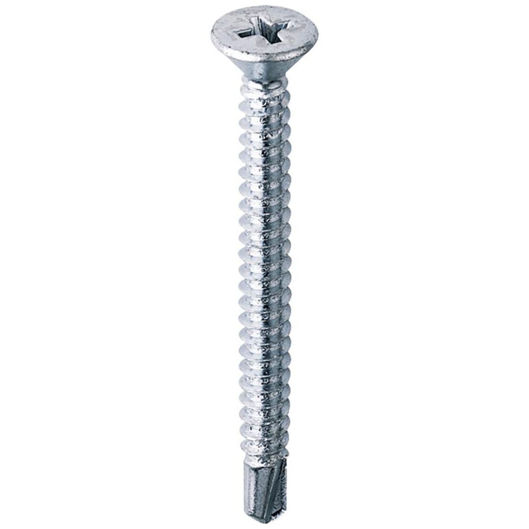 Reidl DIN 7504 Bohrschrauben-Blechgewinde 3,5 x 19, Kreuzschlitz Phillips, verzinkt, Form P-H, Senkkopf