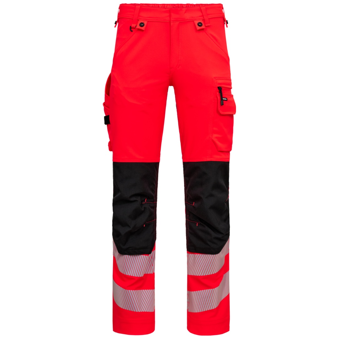 ENGEL Warnschutzhose mit 4-Wege-Stretch 2345-124-4720 Gr. 60 hi-vis rot/schwarz