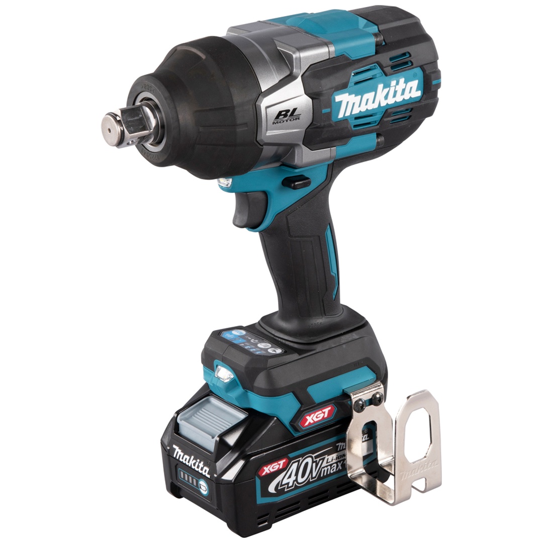 Makita Akku-Schlagschrauber 40 V TW001GU201 2x Akku 4 Ah Ladegerät, Zubehör, MAKPAC