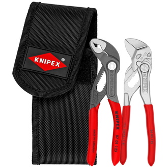 Knipex Mini-Zangenset in Werkzeuggürteltasche 1 x 86 03 125, 1 x 87 01 125 (SB-Karte/Blister)