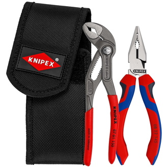 Knipex Mini-Zangenset in Werkzeuggürteltasche 1 x 08 22 145, 1 x 87 01 150