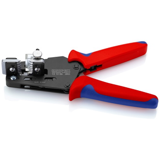 Knipex Präzisions-Abisolierzange mit Formmessern, mit Mehrkomponenten-Hüllen, brüniert, 195 mm, Art.Nr. 12 12 06