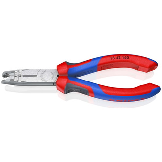 Knipex Abmantelungszange, mit Mehrkomponenten-Hüllen, schwarz atramentiert 165 mm