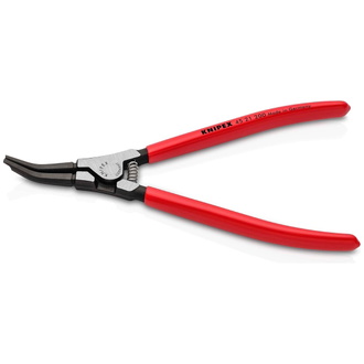 Knipex Montagezange für Sprengringe auf Wellen mit Kunststoff überzogen brüniert 200 mm