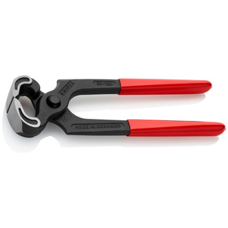 Knipex Kneifzange, mit Kunststoff überzogen, schwarz atramentiert, 180 mm