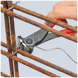Knipex Vornschneider, mit Kunststoff überzogen, schwarz atramentiert, 200 mm