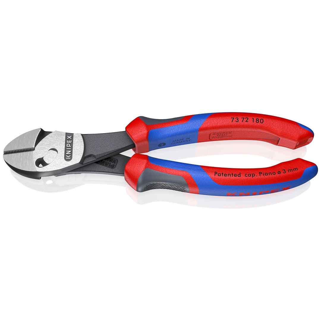 Twinforce 73 72 180 Officina E Meccanica Tronchese Con Taglienti Laterali Tipo Forte Con Sfaccettatura 180 Mm - Knipex