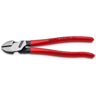 Knipex Kraft-Seitenschneider, mit Kunststoff überzogen, schwarz atramentiert, 200 mm