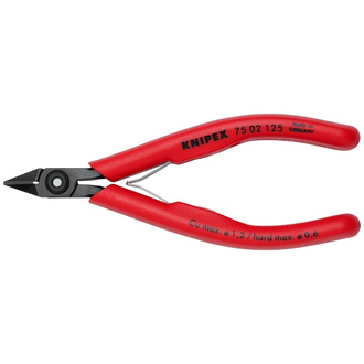 Knipex Elektronik-Seitenschneider mit Kunststoffhüllen brüniert 125 mm, Art.Nr. 75 02 125