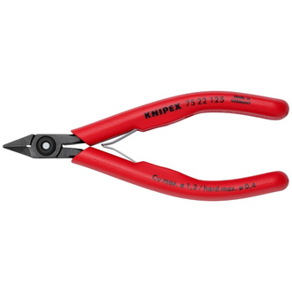 Knipex Elektronik-Seitenschneider mit Kunststoffhüllen brüniert 125 mm, Art.Nr. 75 22 125