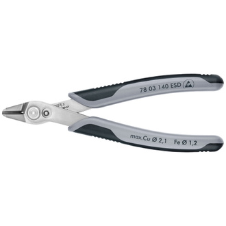 Knipex Electronic Super Knips XL ESD, mit Mehrkomponenten-Hüllen, 140 mm