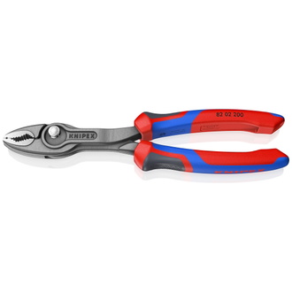 Knipex TwinGrip Frontgreifzange, mit Mehrkomponenten-Hüllen, schwarz atramentiert 200 mm