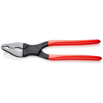 Knipex Fahrzeug-Konuszange, mit Kunststoff überzogen, schwarz atramentiert, 200 mm, Backen gewinkelt, 20°