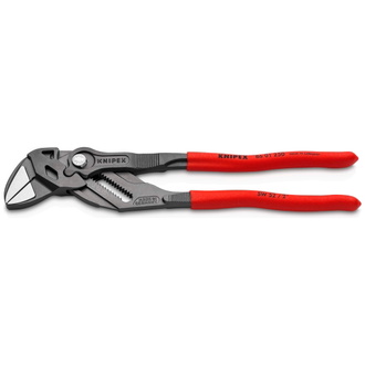 Knipex Zangenschlüssel Zange und Schraubenschlüssel in einem Werkzeug, mit rutschhemmendem Kunststoff überzogen, grau atramentiert 250 mm