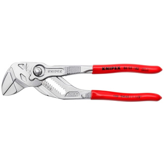 Knipex Zangenschlüssel Zange und Schraubenschlüssel in einem Werkzeug mit Kunststoff überzogen verchromt 180 mm