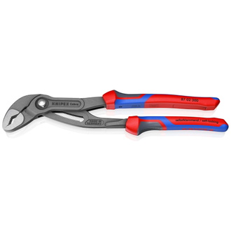 Knipex Cobra Hightech-Wasserpumpenzange, mit Mehrkomponenten-Hüllen, grau atramentiert 300 mm