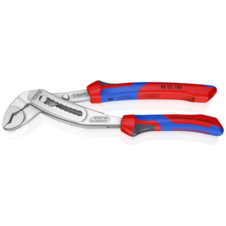Knipex Alligator Wasserpumpenzange, mit Mehrkomponenten-Hüllen, verchromt 180 mm