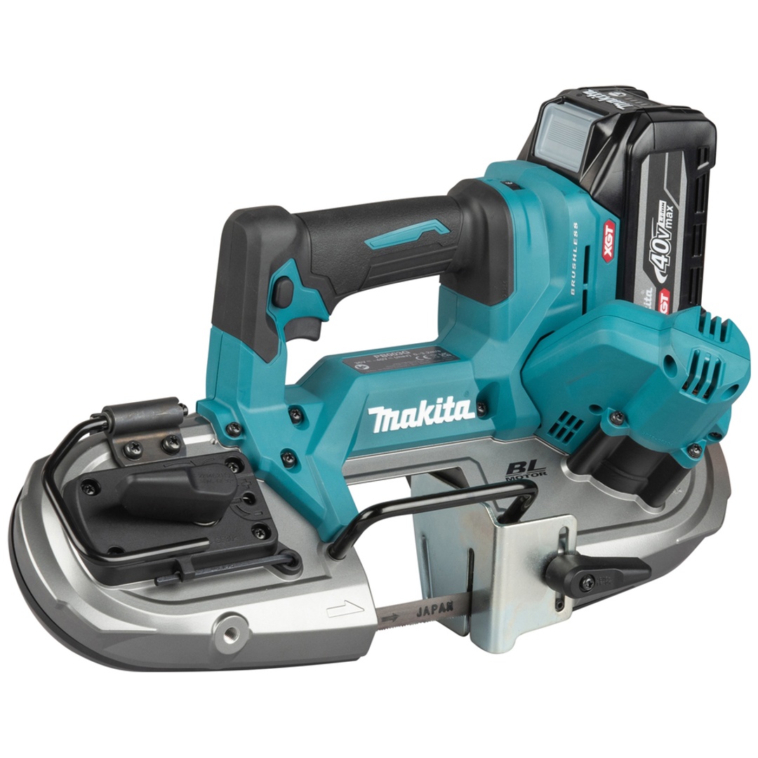 Makita Akku-Bandsäge 40 V, PB003G, incl. Zubehör