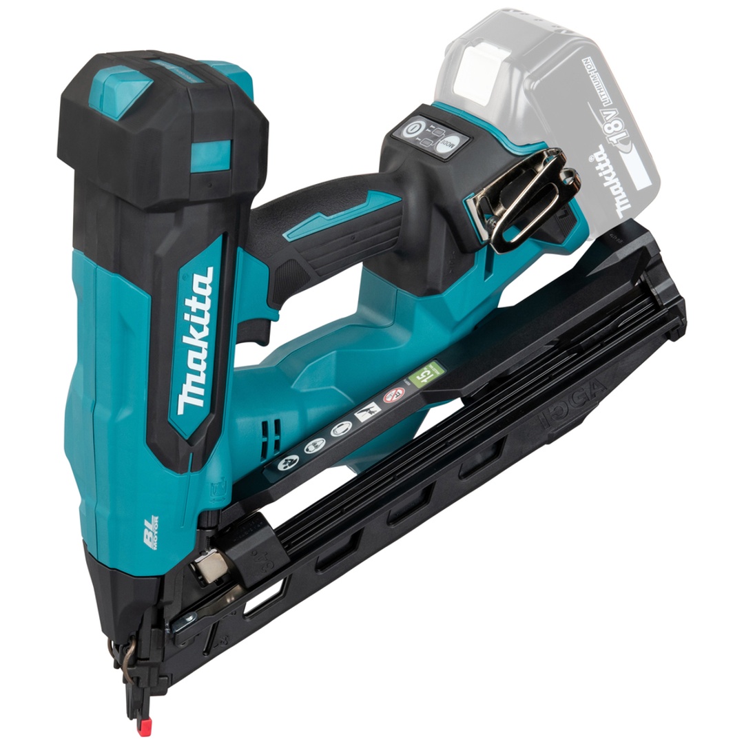 Makita Akku-Stauchkopfnagler DBN620Z, 18V, 15GA 34°, 32-64 mm