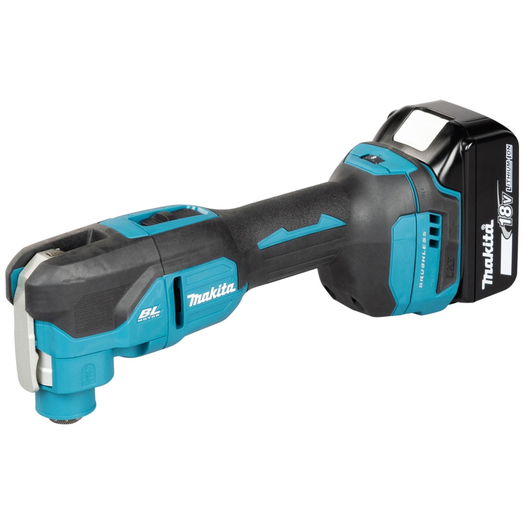 Makita Akku-Multifunktionswerkzeug DTM53RTJX1, 18 V, incl. 2x Akku LXT 5 Ah, Schnellladegerät, Zubehör, MAKPAC