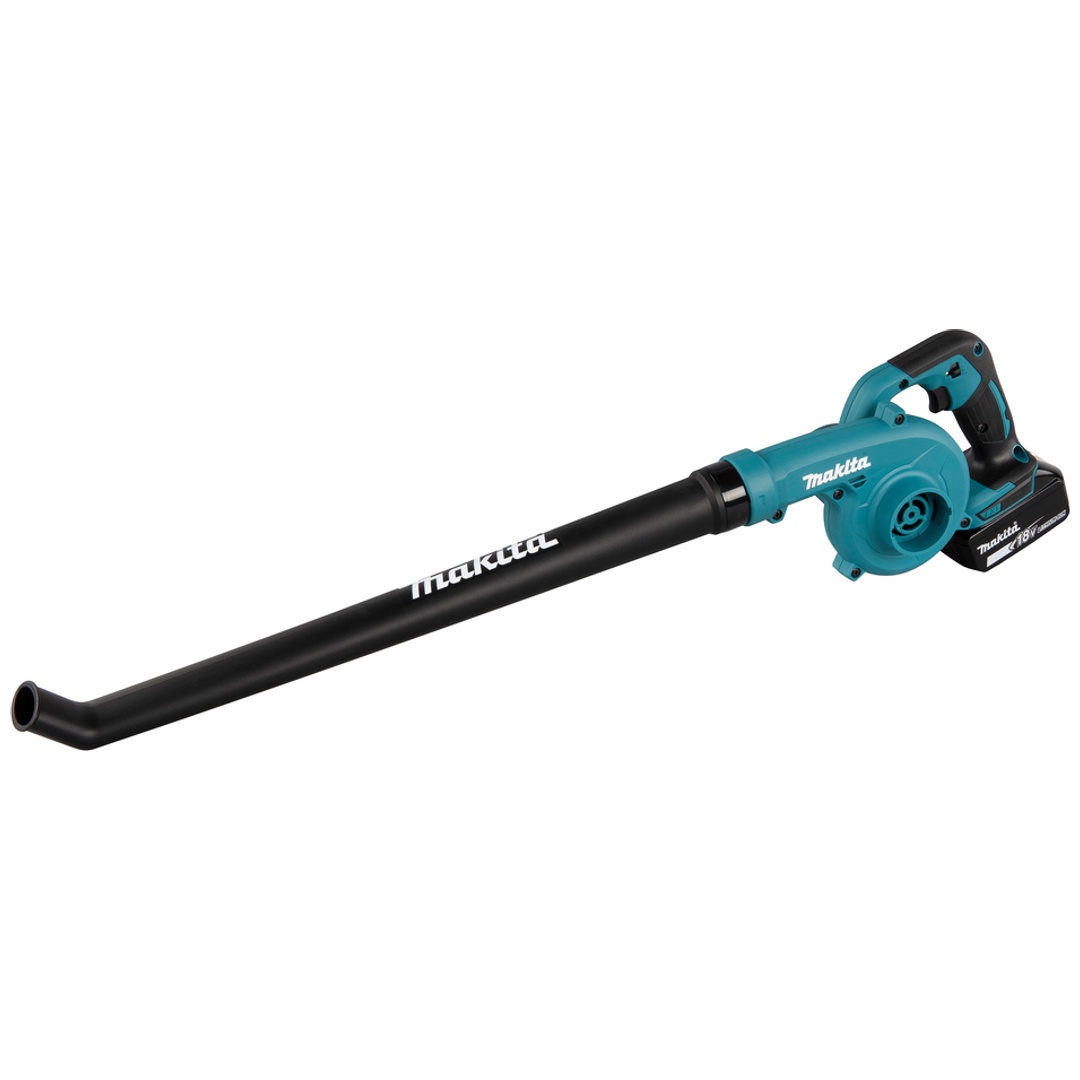 Makita Akku-Gebläse DUB186RFX1, 18 V., incl. 1x Akku LXT 3 Ah, Schnellladegerät, Zubehör, Karton