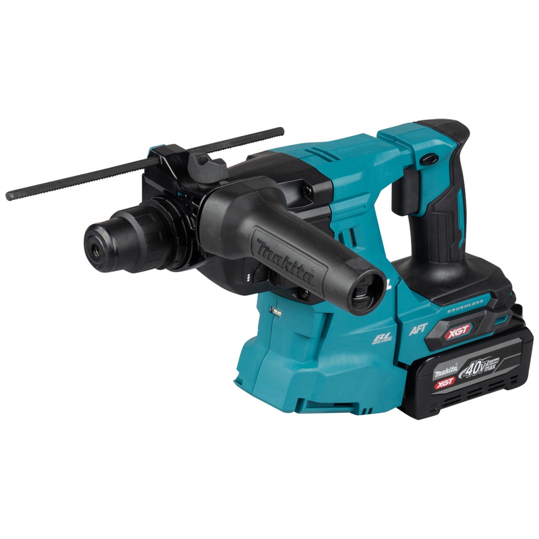 Makita Akku-Kombihammer HR011GU201, 40 V, incl. 2x Akku XGT 4 Ah, Schnellladegerät, Zubehör, MAKPAC