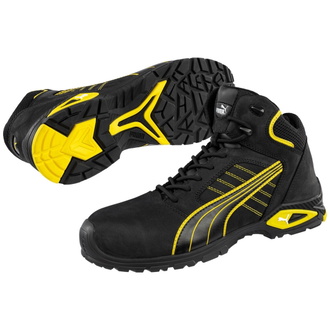 Puma Sicherheitsstiefel AMSTERDAM MID S3L FO SR 632240 Gr.39 grau/schwarz/gelb