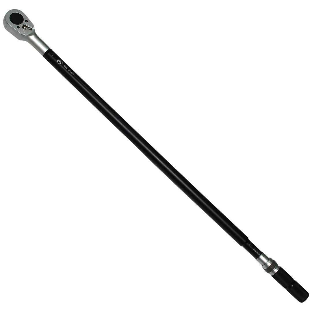 Rodcraft Drehmomentschlüssel 1, 200 Nm bis 1.000 Nm, 1,25 m lang, 6,85kg Gewicht, Skala 5 Nm, im Koffer