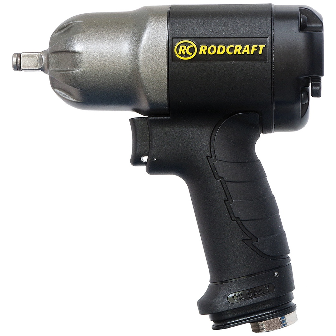 Rodcraft Druckluft-Schlagschrauber RC2177, Vierkant 3/8, max. Lösemoment 950 Nm, 8200 U/min, DUOPACT Schlagwerk, für Reparaturen, Wartungsarbeiten un