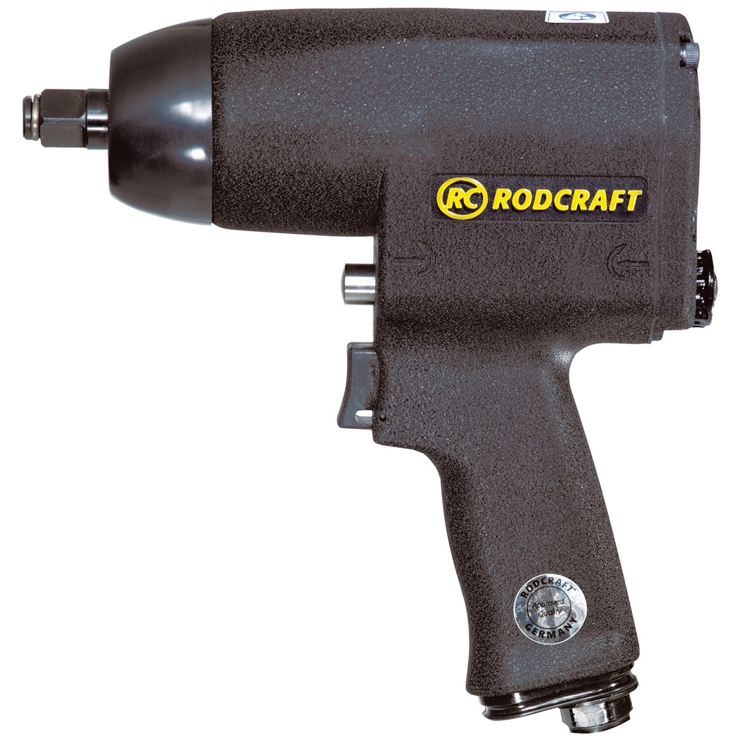 Rodcraft Druckluft-Schlagschrauber RC2205, Vierkant 1/2, max. Lösemoment 800 Nm, 7800 U/min, Rechts-/Linkslaufumschaltung mit Push-Through-Shift , op