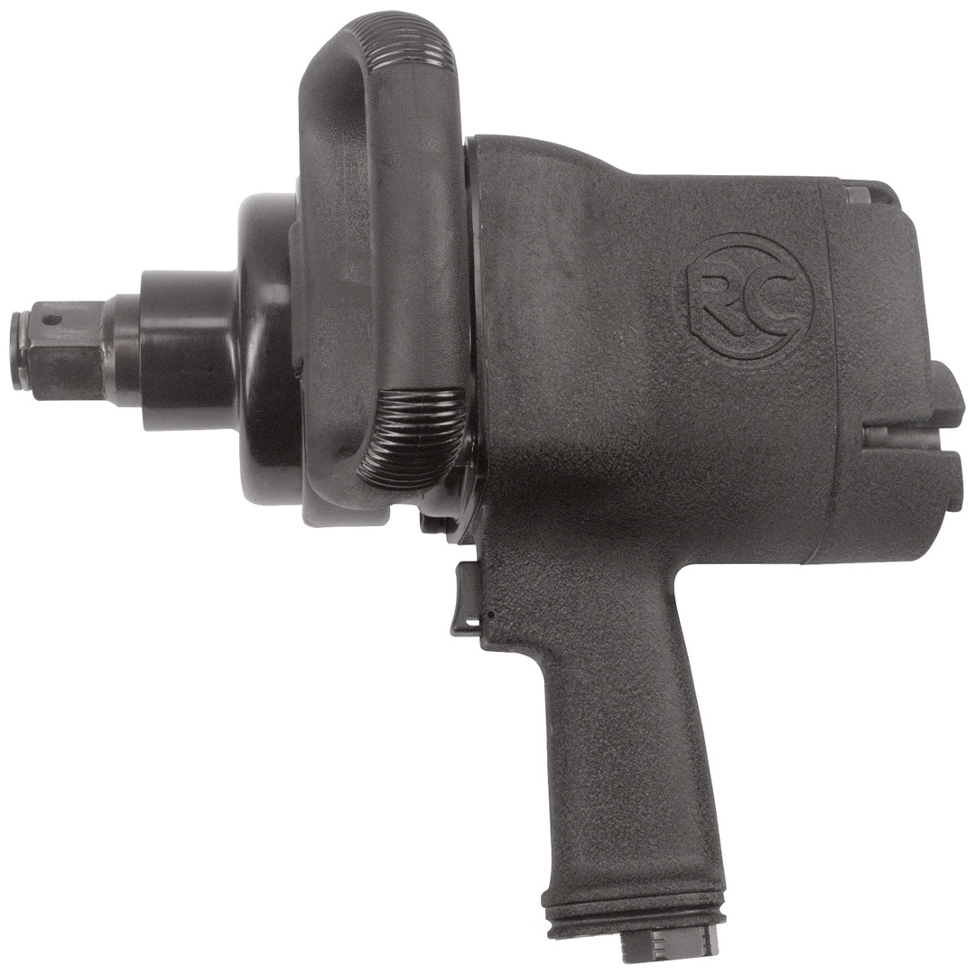 Rodcraft Druckluft-Schlagschrauber RC2426, Vierkant 1, max. Lösemoment 2450 Nm, 3200 U/Min, lange Spindel, 3+3-stufige Leistungsregulierung, L/R-Umsc