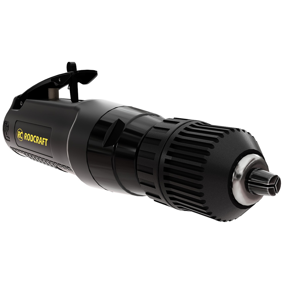 Rodcraft Druckluft-Bohrmaschine RC4610, Drehzahl 3000 U/min, 500 W, bis 10 mm, gerade Form