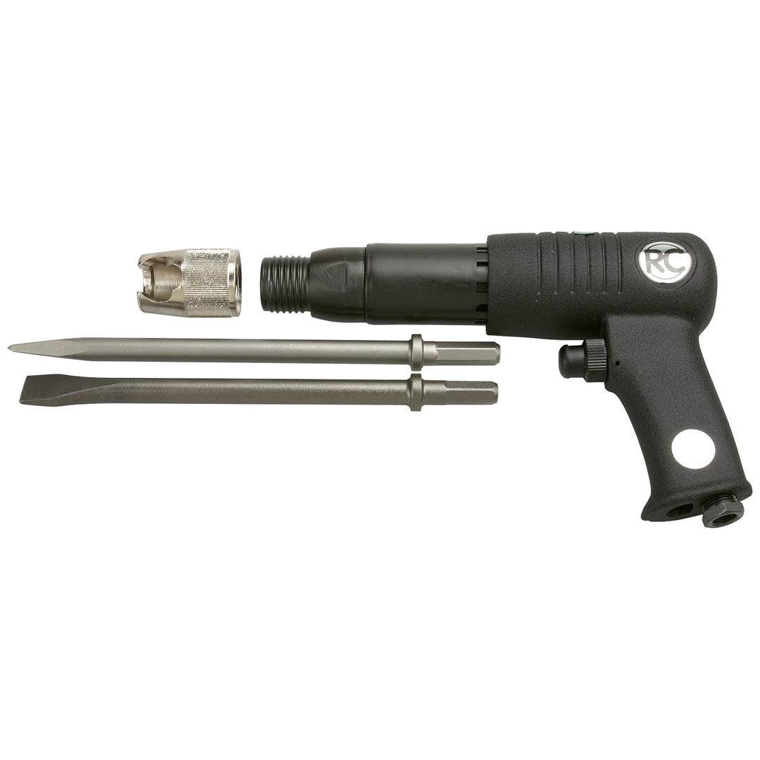 Rodcraft Druckluft-Meißelhammer RC5176, für Stein / Beton, Hex 11 mm, 9 J Schlagkraft, 2100 Schläge/min, 2,05 kg Gewicht