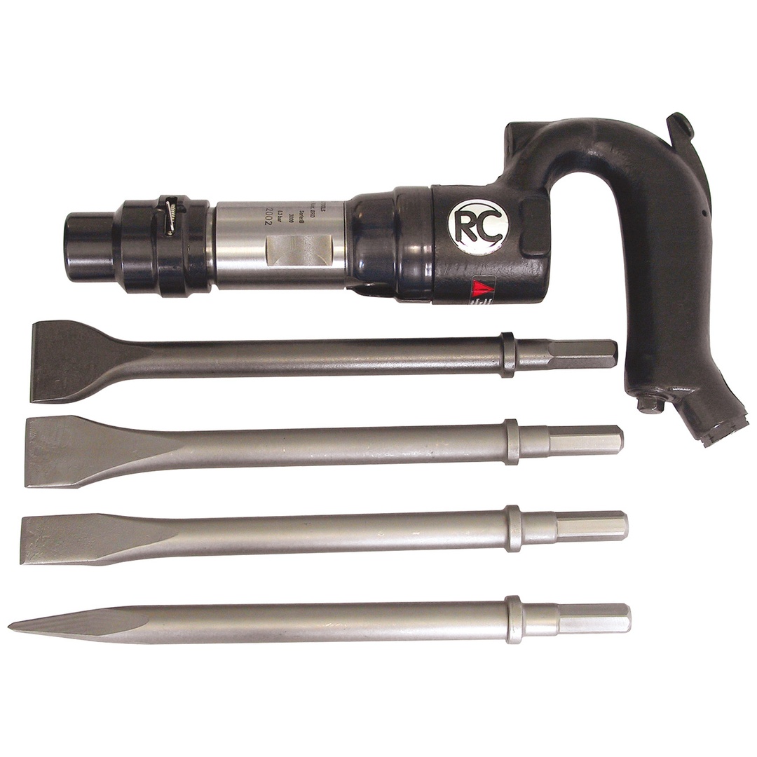 Rodcraft Werkzeug-Set RC5310: Druckluft-Meißelhammer Rodcraft für Stein/ Beton, inkl. 1x Rodcraft RC5305 Meißelhammer, Hex 12 mm, 6 J Schlagkraft, 300