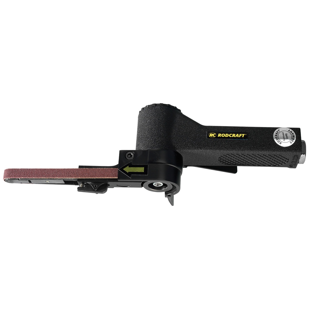 Rodcraft Druckluft-Bandschleifer RC7155, Schleifband 330 x 10 mm, 300 W, Drehzahl 18000 U/min, inkl. 3 Schleifbänder (80, 100, 200),