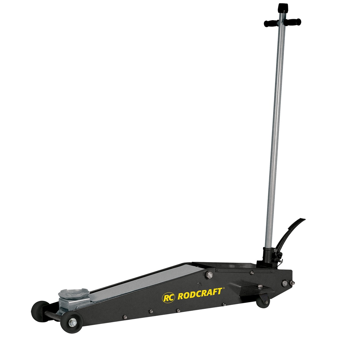 Rodcraft Rangier-Wagenheber bis 2 Tonnen Hubkraft, min. Höhe 135 mm, max. Höhe 800 mm, Chassis Länge 1340 mm, 58 kg Gewicht,