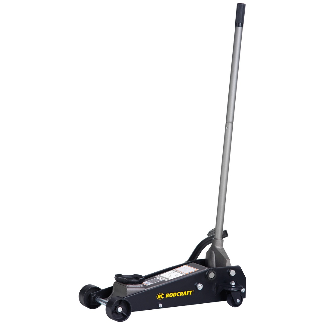 Rodcraft Rangier-Wagenheber mit 3 Tonnen Hubkraft, min. Höhe 145 mm, max. Höhe 490 mm, Chassis Länge 650 mm, 41,5 kg Gewicht,