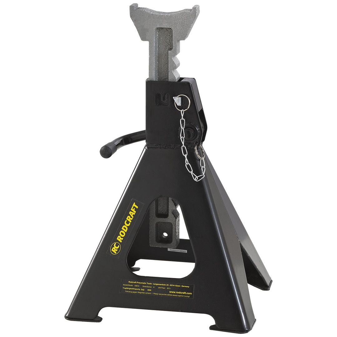 Rodcraft Unterstellböcke, Abstützböcke, Traglast 3 Tonnen, 2 Stk./ 1 Paar, Höhe (Min/Max): 300 mm/ 455 mm, Hub 155 mm, Gewicht 3.0 kg, optimal für Wer