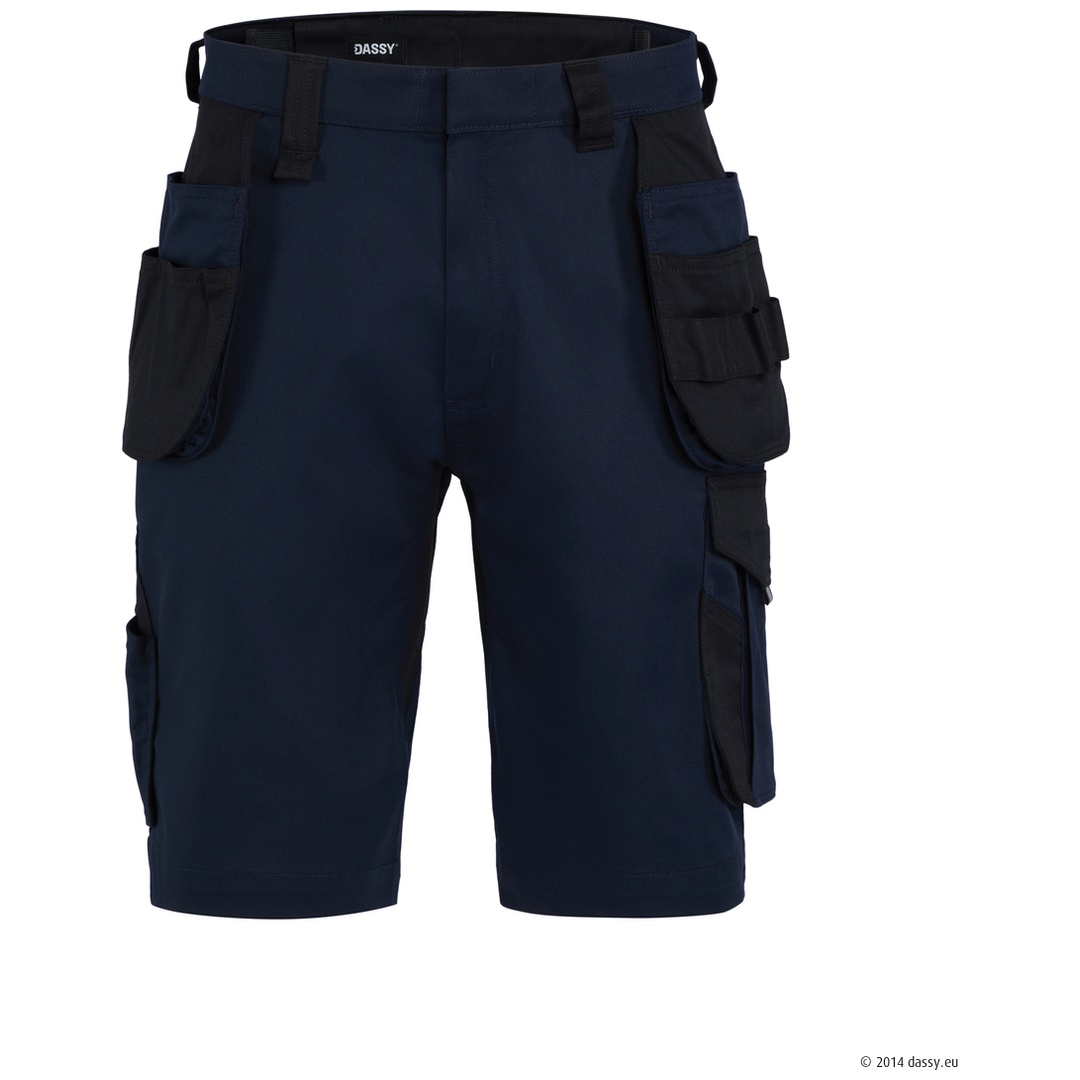 Dassy Stretch-Arbeitsshorts Kuma Flex 250126 PESCORE42 Gr. 62 nachtblau/schwarz