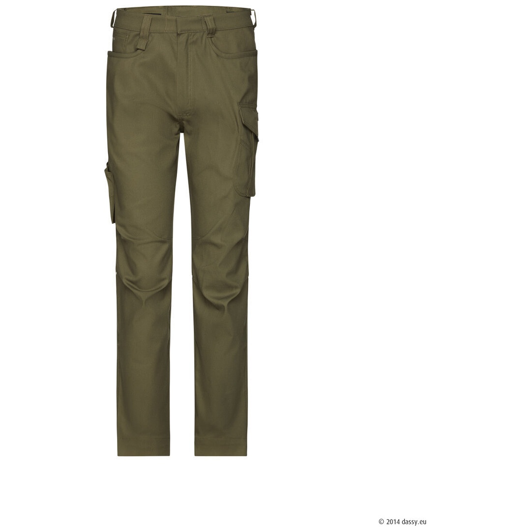 Dassy Stretch-Arbeitsbundhose Gaudi Flex Women 201225 PESCORE42 Gr. 36 khakigrün