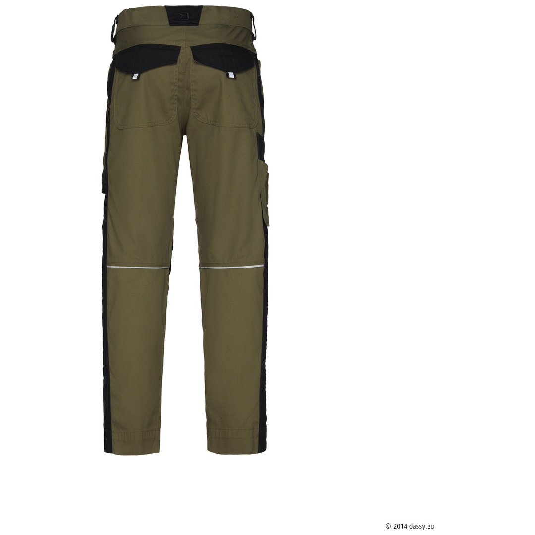 Dassy Stretch-Arbeitshose Ponti Flex 201207 PESCORE42 Gr. 58-MINUS kakigrün/schwarz