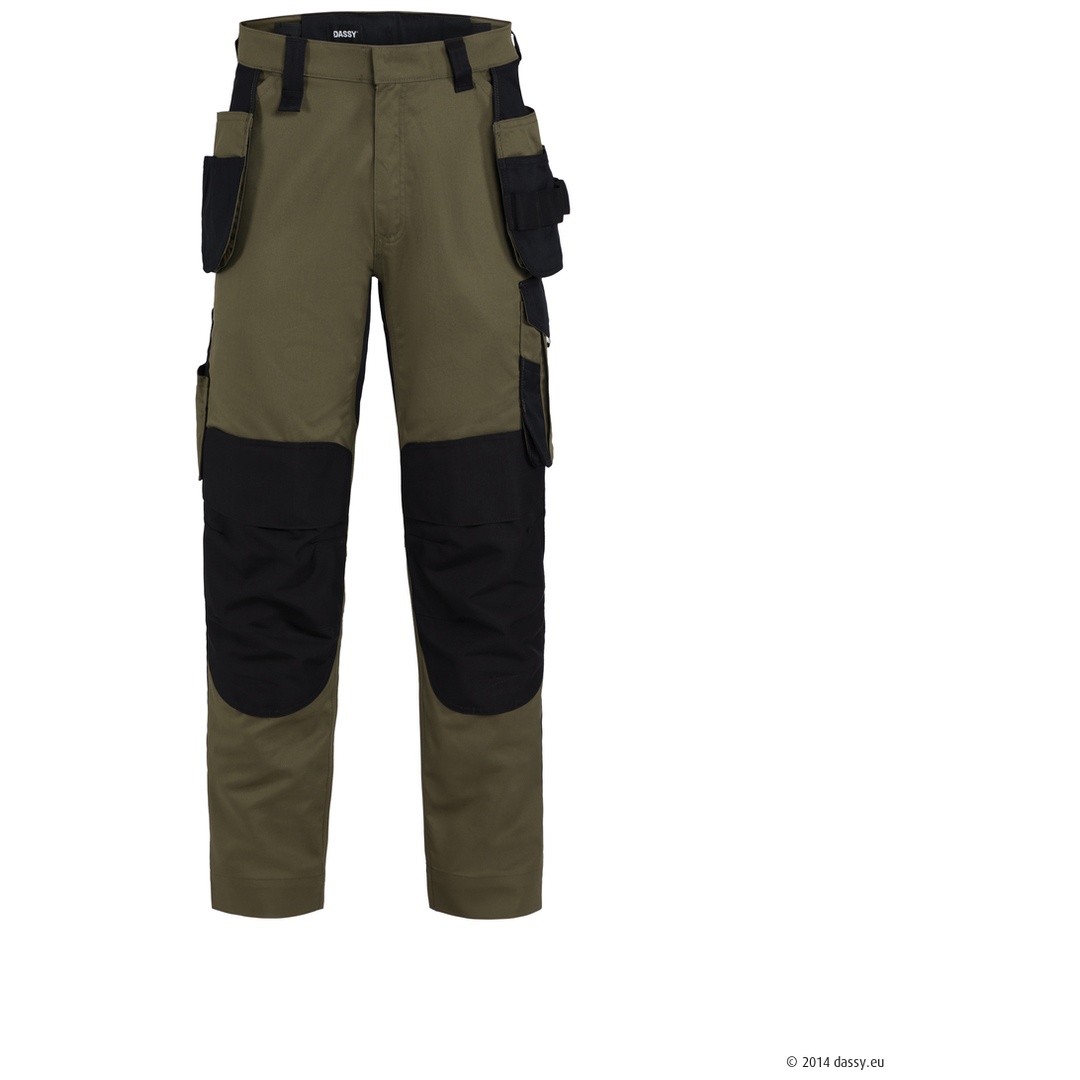 Dassy Stretch-Arbeitsbundhose Rossi Flex 201208 Gr. 50-MINUS kakigrün/schwarz