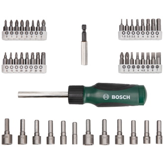 Bosch Schraubendreher-Set, 46-tlg., mit Bit Garage im Handgriff