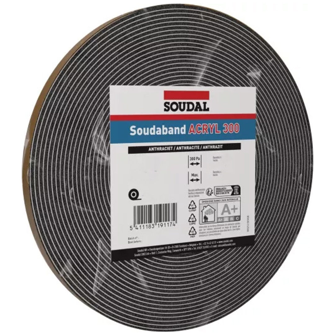 Soudal Fugendichtband Soudaband Acryl 300 10/2-8 1m (12,5m) TR