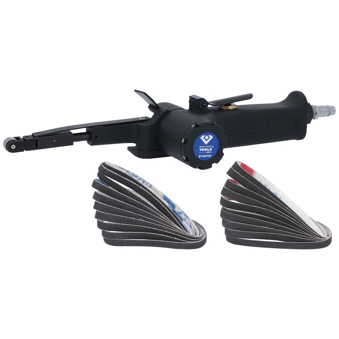 Brilliant Tools Druckluft-Bandschleifer-Satz, 23-tlg.