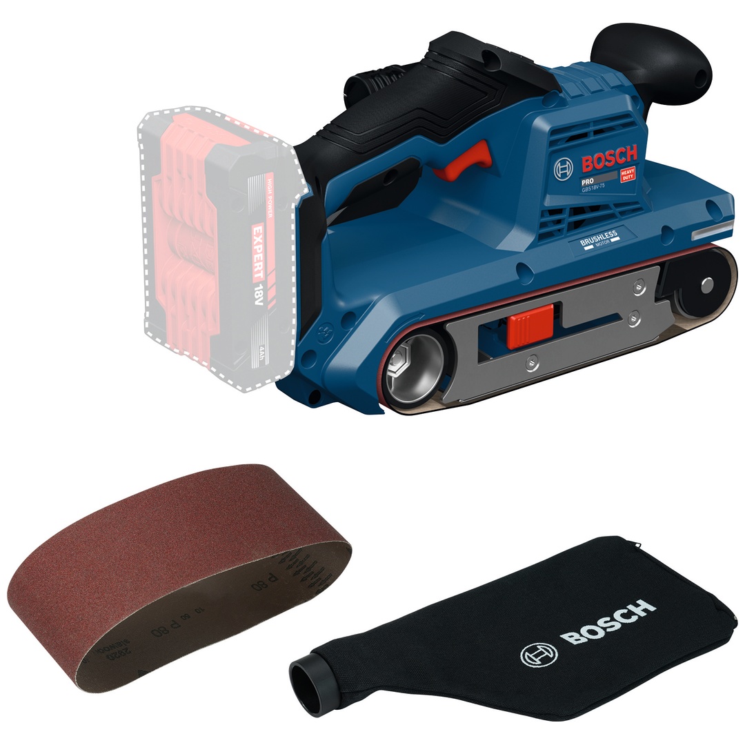 Bosch Professional Bosch Bandschleifer GBS18V-75 in L-BOXX